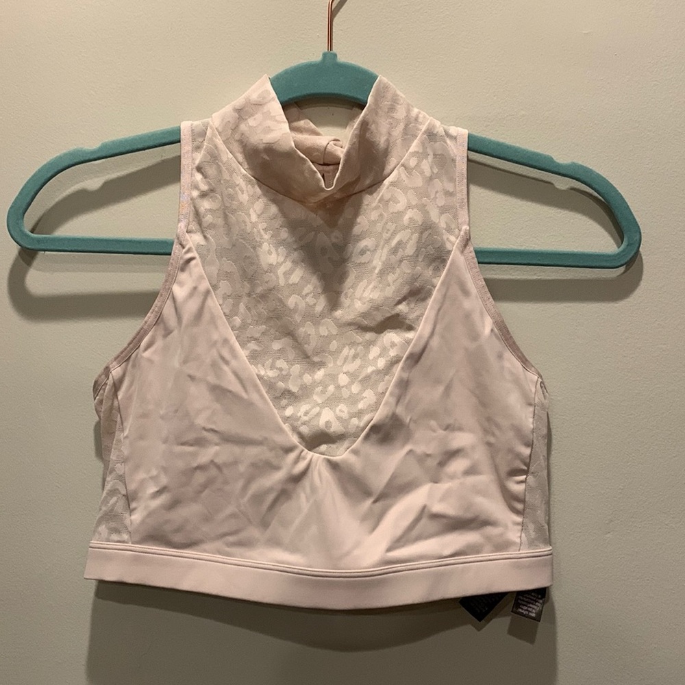 Victoria’s Secret pink leopard print sheer bralette top Medium